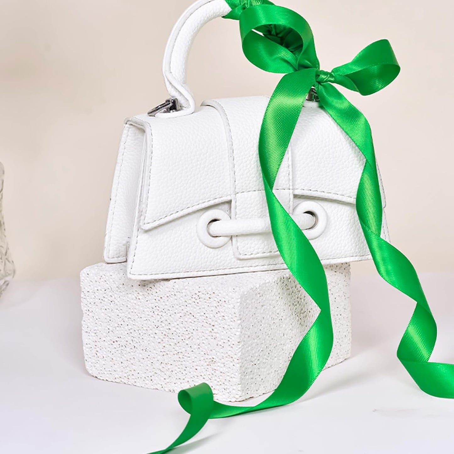 1 Inch Emerald Green Satin Ribbon 50 Yards Solid Fabric Ribbons for Gift Wrapping, Crafts, Floral Arrangements, Wedding, Party, Holiday Decor