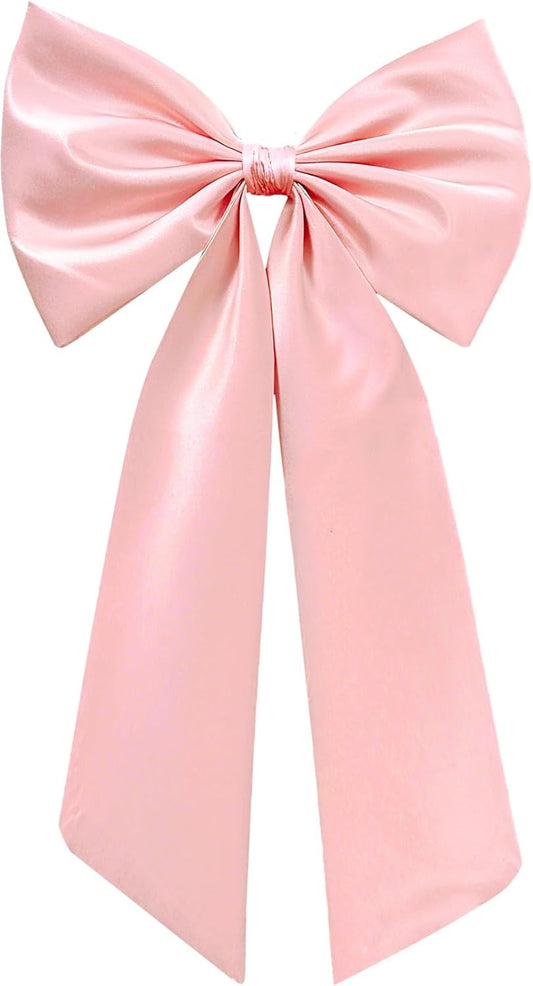 Large Pink Bow for Decorations Big Pink Ribbon Bows Banner Décor Large Bow Wall Hanging Decor for Baby Shower Bow Themed Wedding Party Coquette Birthday Decorations