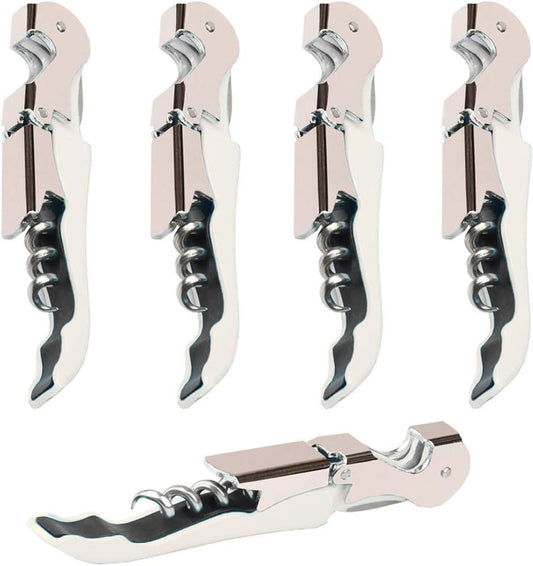 Professional Waiter Corkscrew Wine Openers Set, Heavy Duty Stainless Steel Hinges Wine Key for Restaurant Waiters, Sommelier, Bartenders