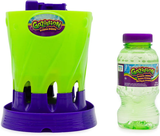 Gazillion Bubble Storm Bubble Making Machine - Portable Bubble Maker - Instant Bubble Creation - Outdoor Toy for Kids - 8 oz. Bubble Solution Included - Ages 3+