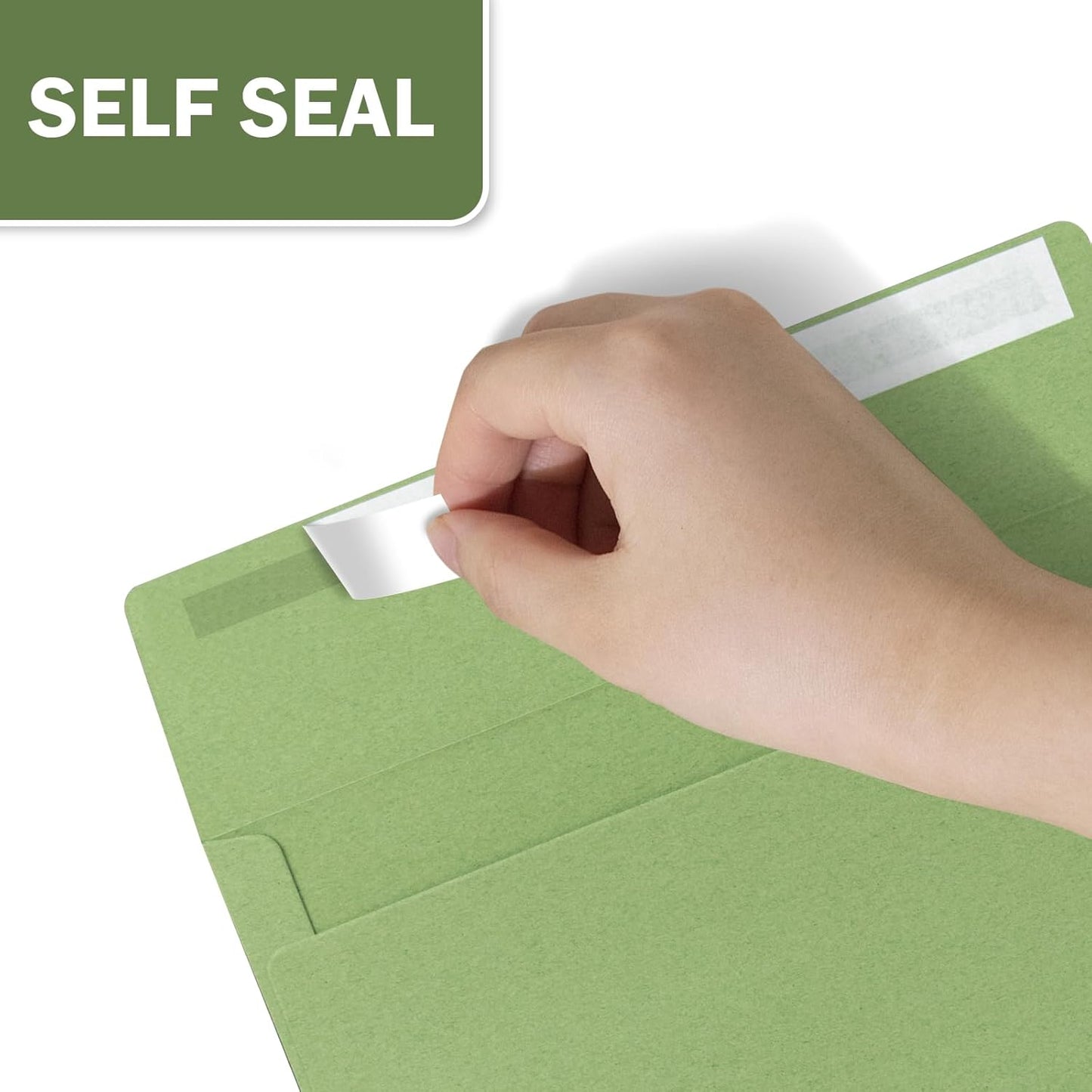 A9 Envelopes Sage Green 5.75x8.75 Invitation Envelopes Self Seal Pack of 50 Blank Envelopes for Cards Sage Green