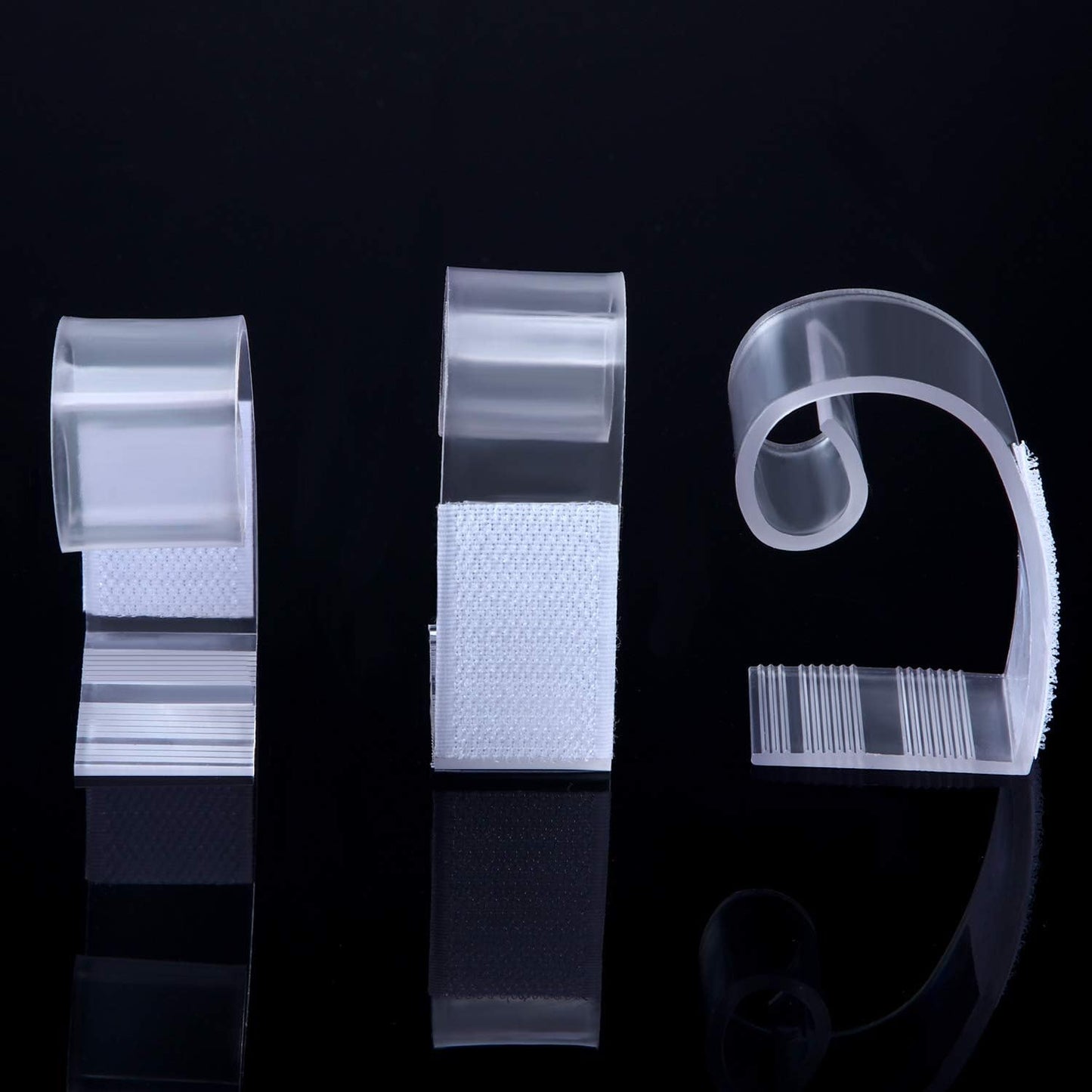 Boao 50 Packs Table Skirt Cover Clips Plastic Tablecloth Clips for Outdoor Party Dining Home 1 3/5 to 1 4/5 Inches