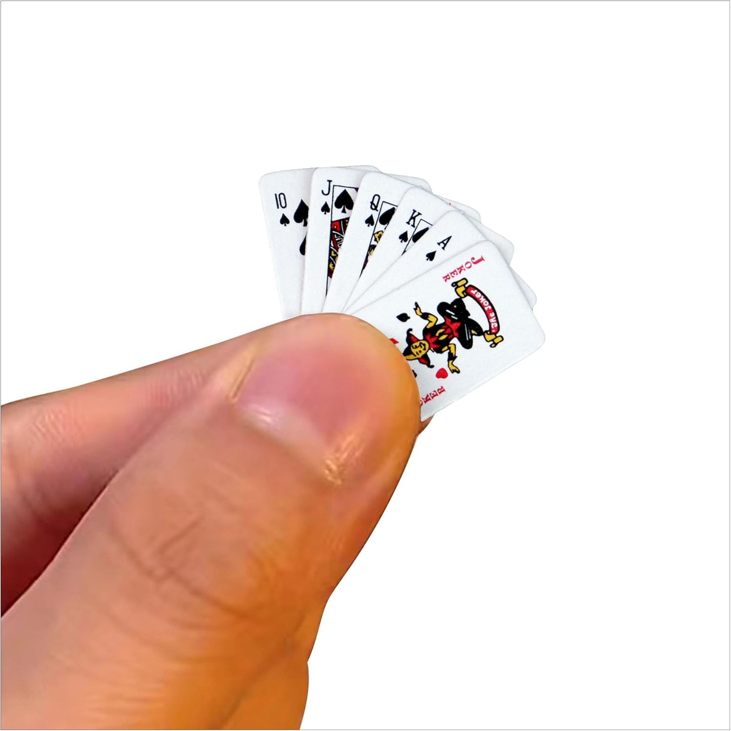 Party Spoof Fun Mini Playing Cards，Miniature Poker Game，3 Copies