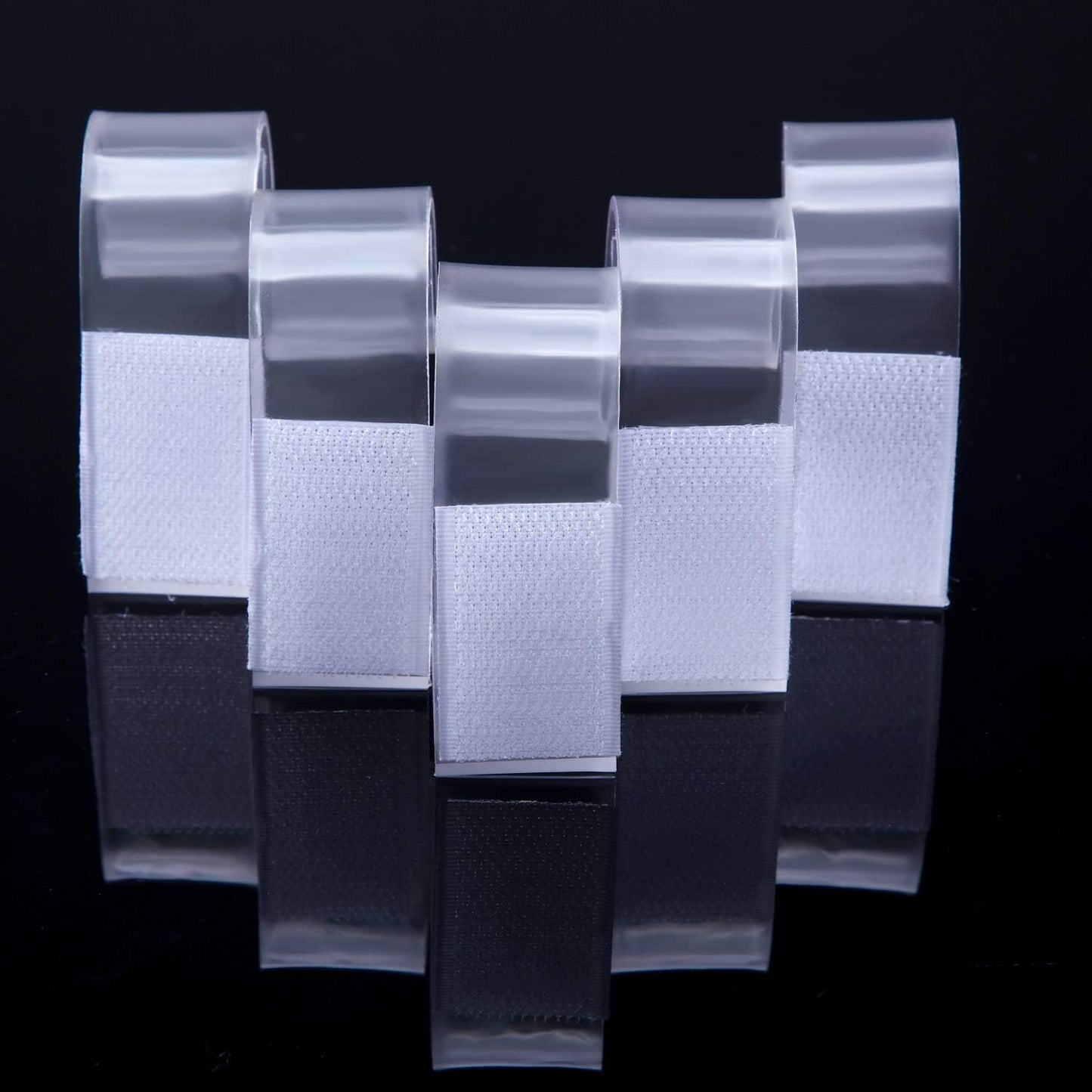 Boao 25 Pieces Table Skirting Clips SMC Model Plastic Tablecloth Clips for Table 1.5-2 Inch with Hook and Loop for Meeting Party Indoor Outdoor Events (Pack of 2)