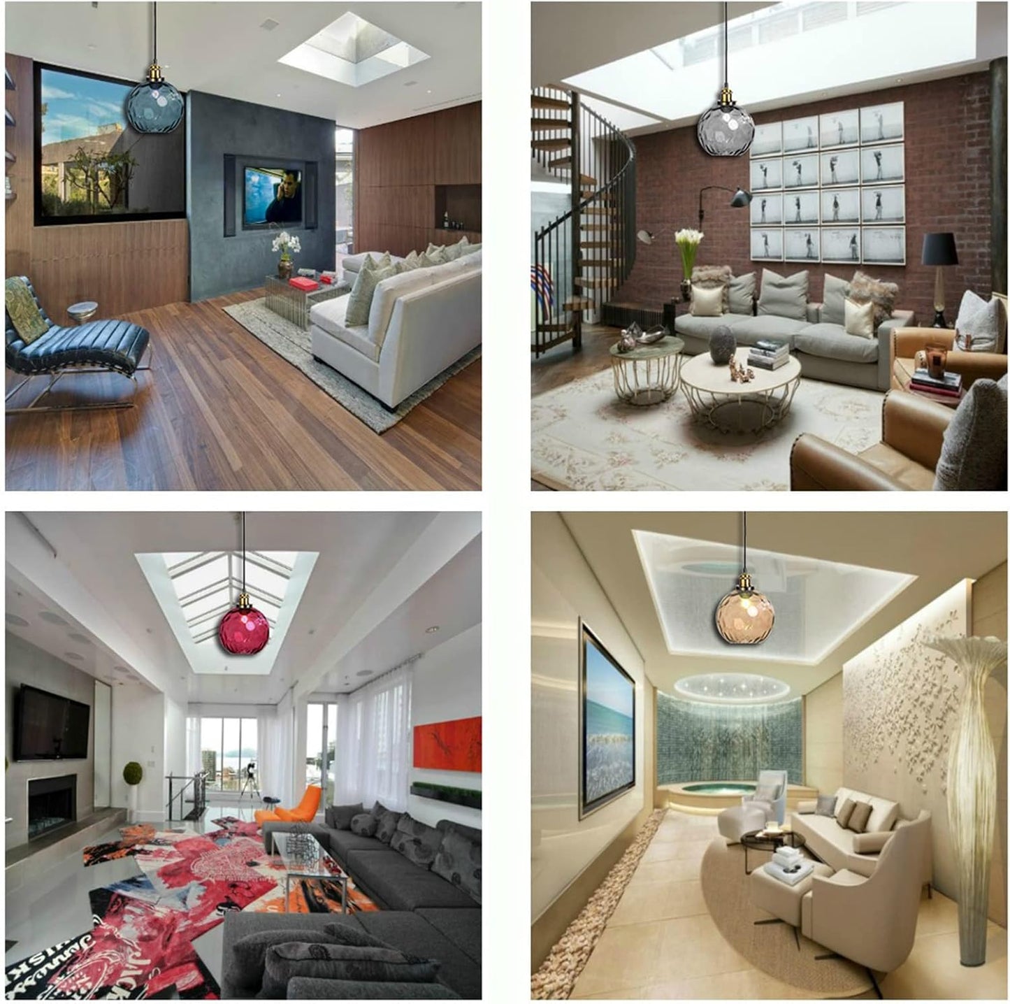 Pendant Light Shade Industrial Hanging Lights Fixtures Ceiling Outdoor Pendant Lighting for Kitchen Island Dining Room Unique Lamp in Kitchen Farmhouse Bedroom (Dark Blue, 5.9 Inches)