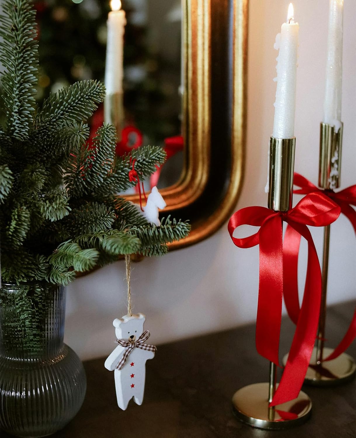 1 Inch Red Satin Ribbon 50 Yards Solid Fabric Ribbons for Gift Wrapping, Crafts, Floral Arrangements, Wedding, Party, Holiday Decor