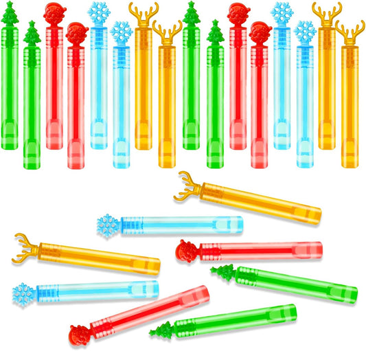 Bulk Christmas Giveaways for Kids 200 Pack,Party Favors Supplies Goody Bags Stocking Stuffers,Mini Bubbles Wand Toys Gifts for Toddlers,School Classroom Daycare Prizes Treats Trinkets for Students