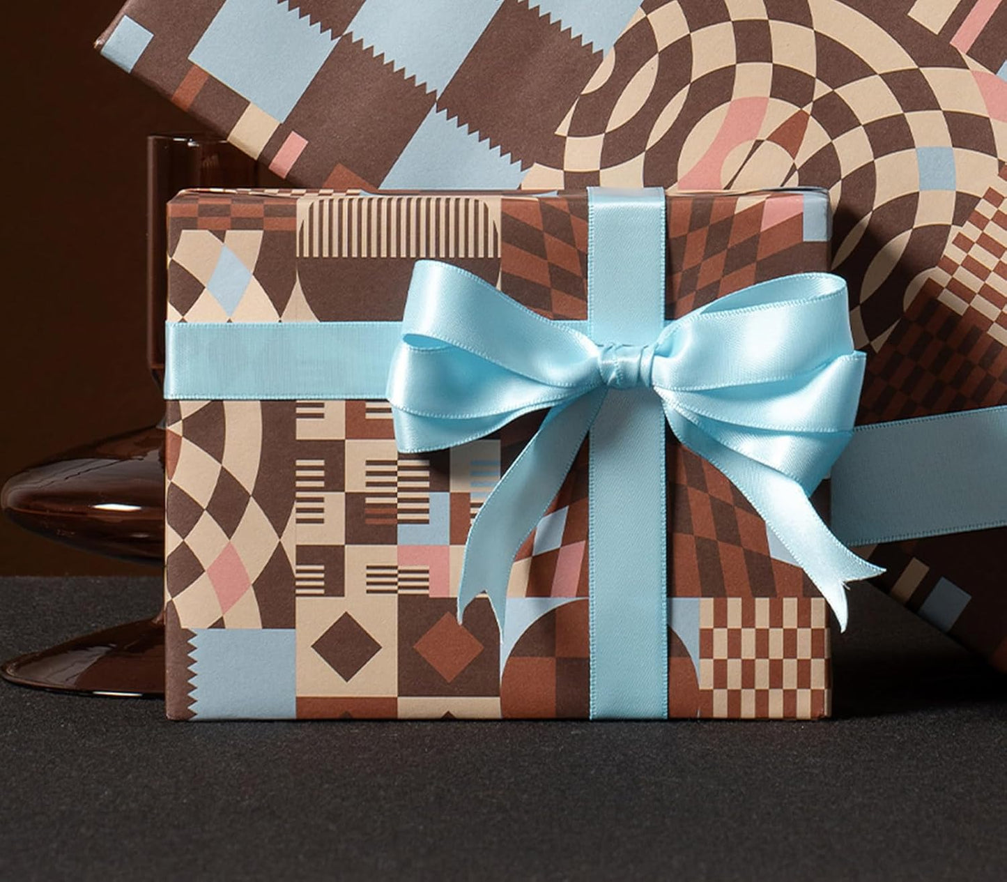 1 Inch Light Blue Satin Ribbon 50 Yards Solid Fabric Ribbons for Gift Wrapping, Crafts, Floral Arrangements, Wedding, Party, Holiday Decor