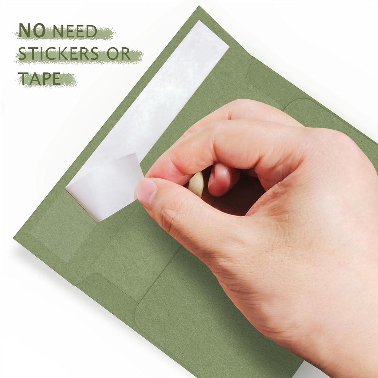 A7 Sage Green Envelopes 100 Pack, Goefun 5x7 Self Seal Printable Envelopes for Invitation, 5x7 Gift Cards, Birthday, Baby Shower, 5.25 x 7.25 in, 120GSM