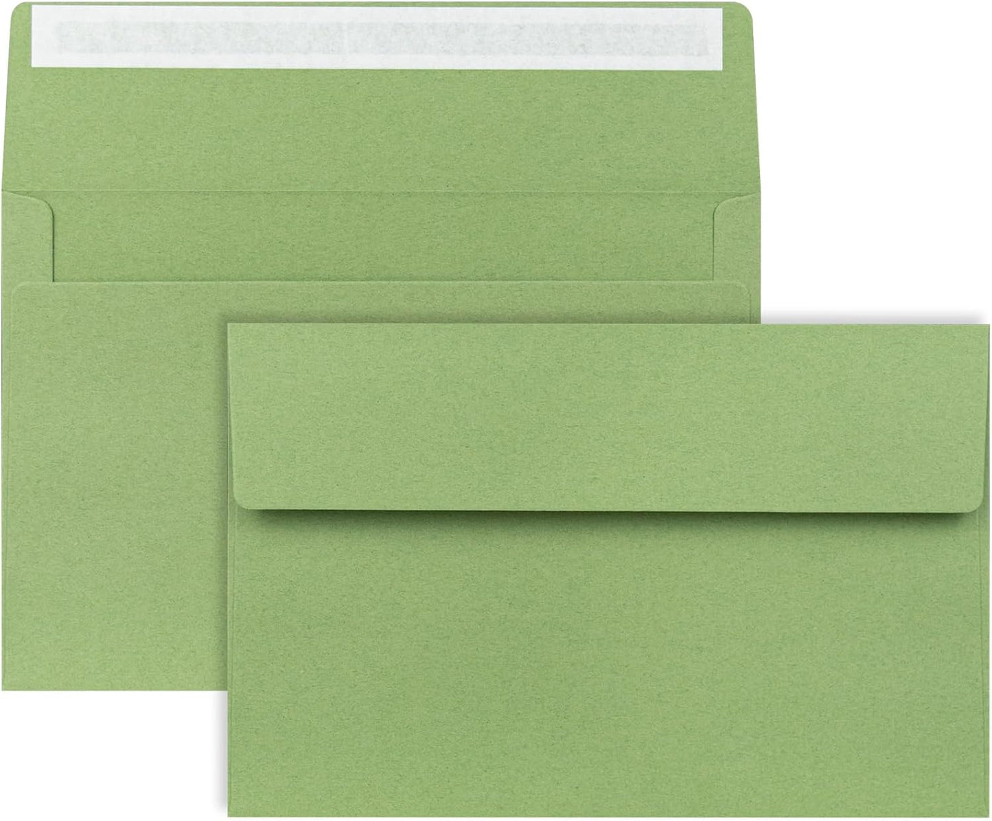 A9 Envelopes Sage Green 5.75x8.75 Invitation Envelopes Self Seal Pack of 50 Blank Envelopes for Cards Sage Green