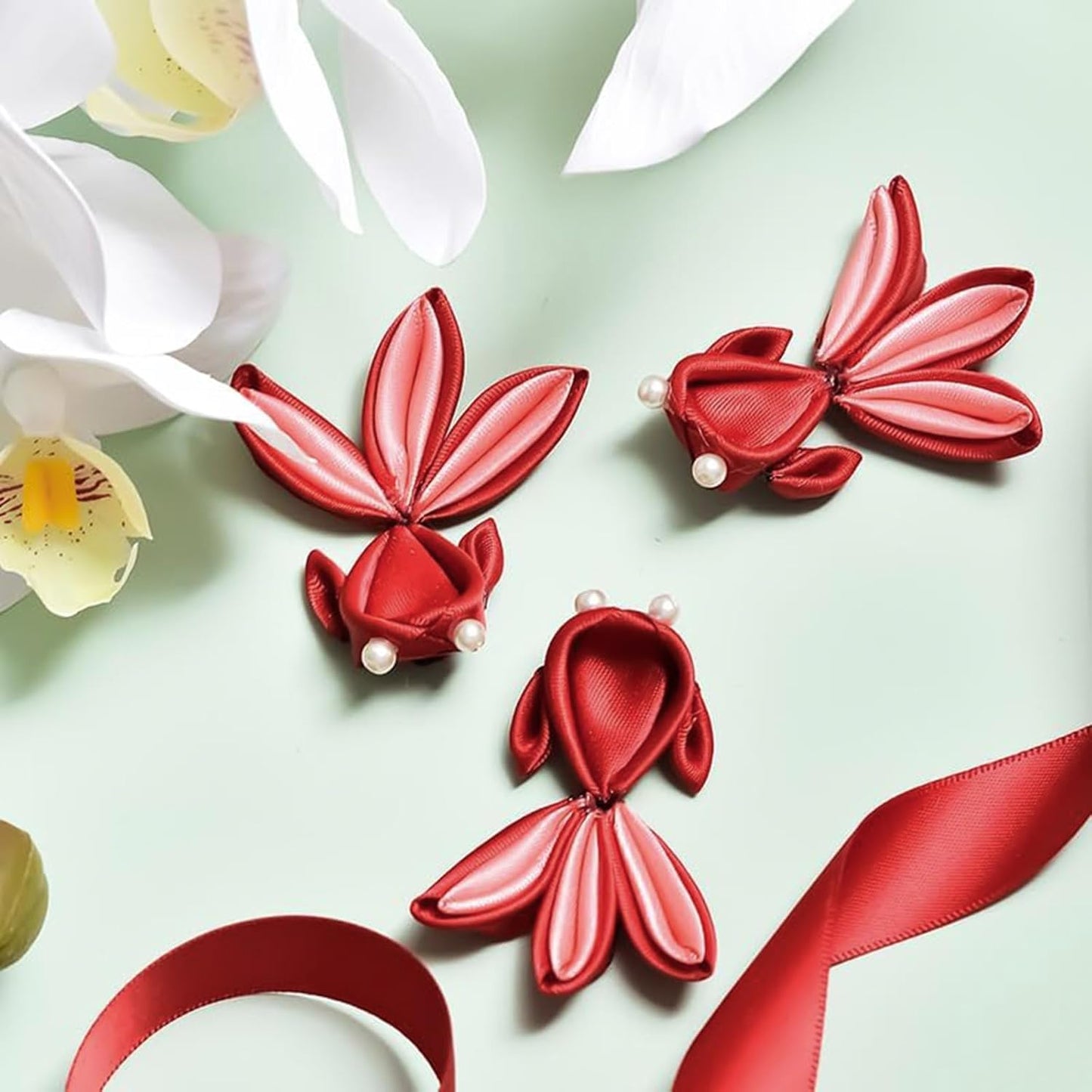 1 Inch Burgundy Satin Ribbon 50 Yards Solid Fabric Ribbons for Gift Wrapping, Crafts, Floral Arrangements, Wedding, Party, Holiday Decor